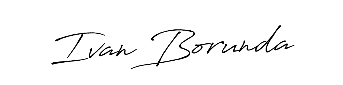 if you are searching for the best signature style for your name Ivan Borunda. so please give up your signature search. here we have designed multiple signature styles  using Antro_Vectra_Bolder. Ivan Borunda signature style 7 images and pictures png