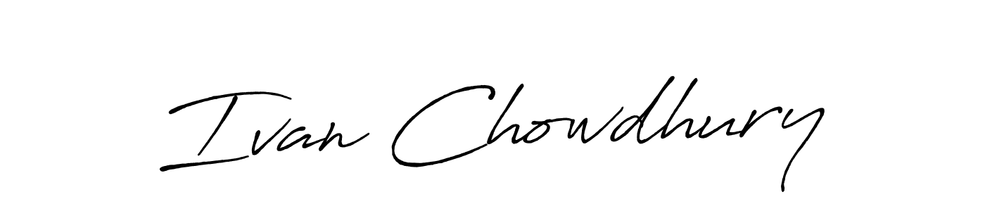The best way (Antro_Vectra_Bolder) to make a short signature is to pick only two or three words in your name. The name Ivan Chowdhury include a total of six letters. For converting this name. Ivan Chowdhury signature style 7 images and pictures png