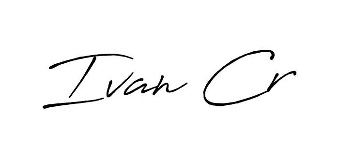 You should practise on your own different ways (Antro_Vectra_Bolder) to write your name (Ivan Cr) in signature. don't let someone else do it for you. Ivan Cr signature style 7 images and pictures png