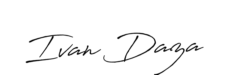 Design your own signature with our free online signature maker. With this signature software, you can create a handwritten (Antro_Vectra_Bolder) signature for name Ivan Daza. Ivan Daza signature style 7 images and pictures png