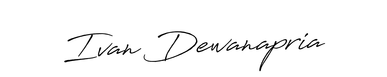 Make a beautiful signature design for name Ivan Dewanapria. With this signature (Antro_Vectra_Bolder) style, you can create a handwritten signature for free. Ivan Dewanapria signature style 7 images and pictures png