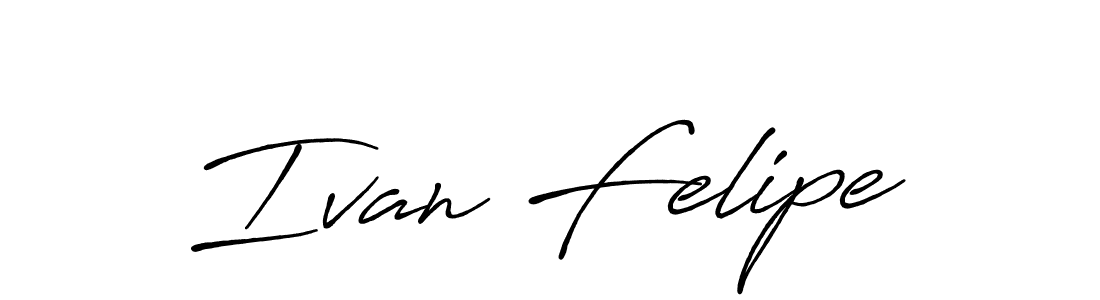 Ivan Felipe stylish signature style. Best Handwritten Sign (Antro_Vectra_Bolder) for my name. Handwritten Signature Collection Ideas for my name Ivan Felipe. Ivan Felipe signature style 7 images and pictures png