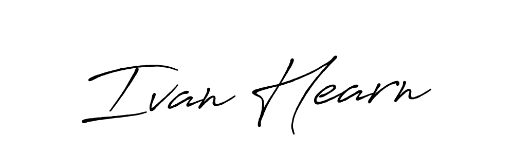 Also You can easily find your signature by using the search form. We will create Ivan Hearn name handwritten signature images for you free of cost using Antro_Vectra_Bolder sign style. Ivan Hearn signature style 7 images and pictures png