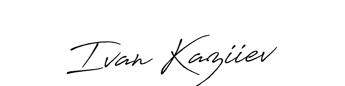 How to make Ivan Kaziiev signature? Antro_Vectra_Bolder is a professional autograph style. Create handwritten signature for Ivan Kaziiev name. Ivan Kaziiev signature style 7 images and pictures png