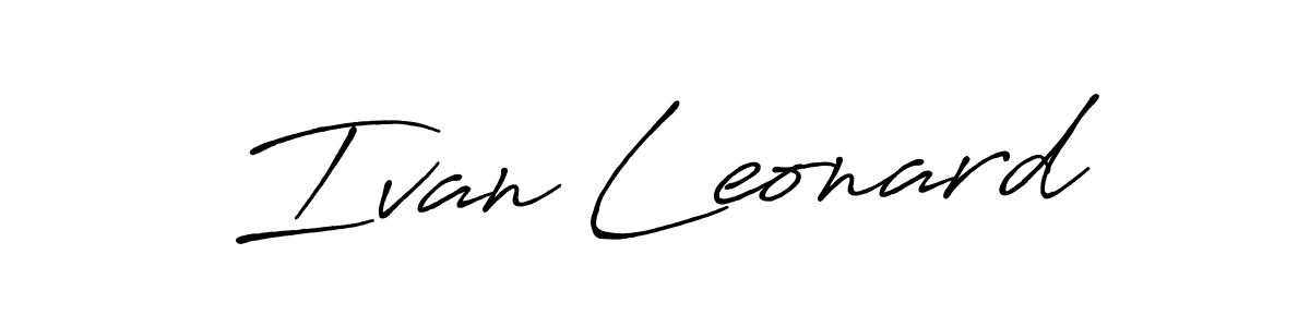 Also we have Ivan Leonard name is the best signature style. Create professional handwritten signature collection using Antro_Vectra_Bolder autograph style. Ivan Leonard signature style 7 images and pictures png
