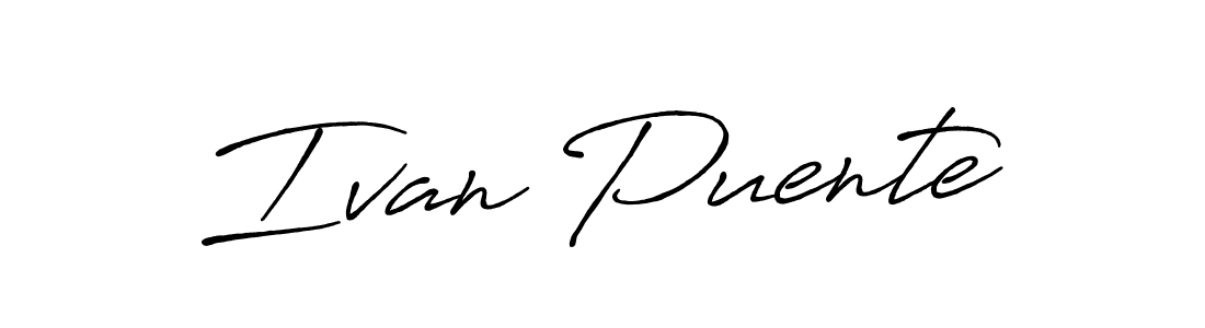 Also we have Ivan Puente name is the best signature style. Create professional handwritten signature collection using Antro_Vectra_Bolder autograph style. Ivan Puente signature style 7 images and pictures png