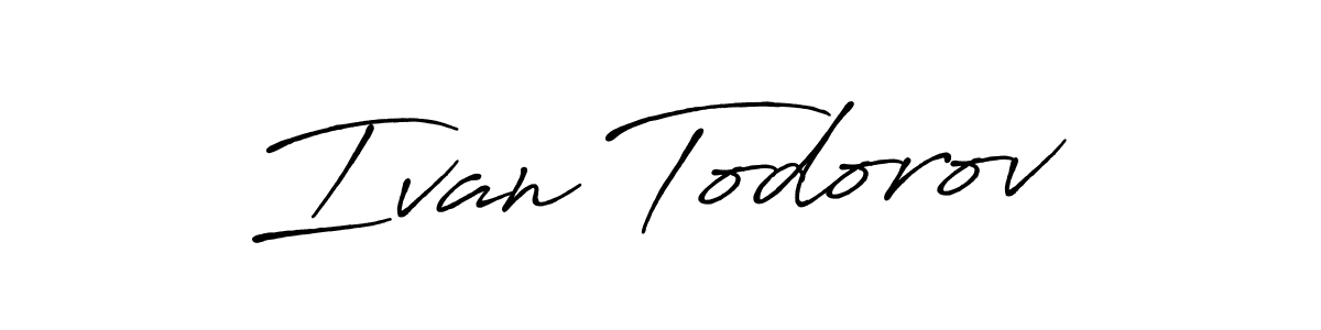 Ivan Todorov stylish signature style. Best Handwritten Sign (Antro_Vectra_Bolder) for my name. Handwritten Signature Collection Ideas for my name Ivan Todorov. Ivan Todorov signature style 7 images and pictures png