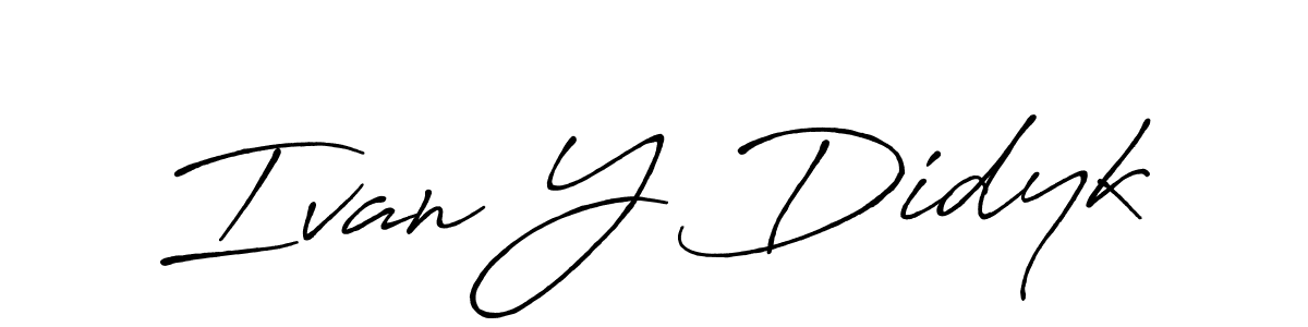 How to make Ivan Y Didyk signature? Antro_Vectra_Bolder is a professional autograph style. Create handwritten signature for Ivan Y Didyk name. Ivan Y Didyk signature style 7 images and pictures png