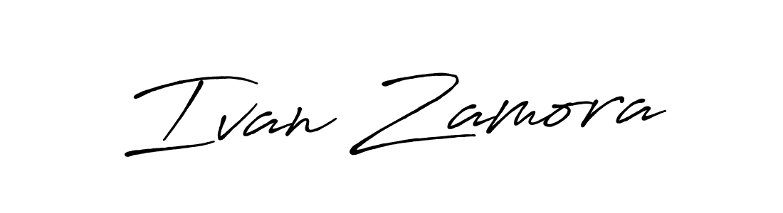 Use a signature maker to create a handwritten signature online. With this signature software, you can design (Antro_Vectra_Bolder) your own signature for name Ivan Zamora. Ivan Zamora signature style 7 images and pictures png