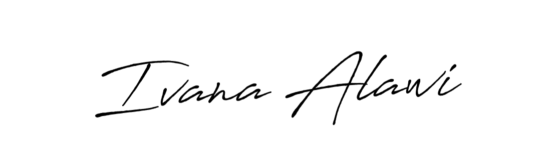 Also we have Ivana Alawi name is the best signature style. Create professional handwritten signature collection using Antro_Vectra_Bolder autograph style. Ivana Alawi signature style 7 images and pictures png