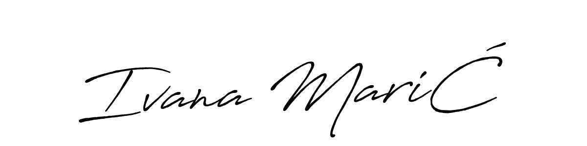 if you are searching for the best signature style for your name Ivana MariĆ. so please give up your signature search. here we have designed multiple signature styles  using Antro_Vectra_Bolder. Ivana MariĆ signature style 7 images and pictures png