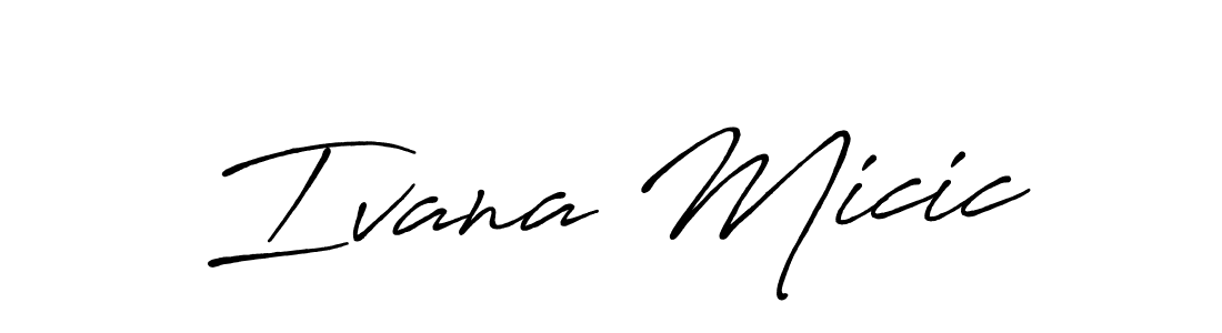 Similarly Antro_Vectra_Bolder is the best handwritten signature design. Signature creator online .You can use it as an online autograph creator for name Ivana Micic. Ivana Micic signature style 7 images and pictures png
