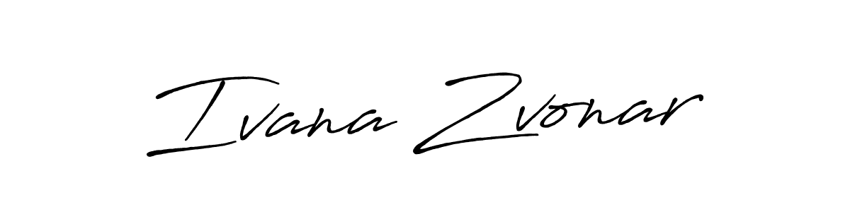 Create a beautiful signature design for name Ivana Zvonar. With this signature (Antro_Vectra_Bolder) fonts, you can make a handwritten signature for free. Ivana Zvonar signature style 7 images and pictures png