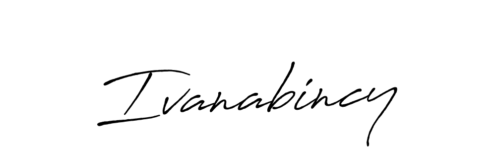 How to make Ivanabincy signature? Antro_Vectra_Bolder is a professional autograph style. Create handwritten signature for Ivanabincy name. Ivanabincy signature style 7 images and pictures png