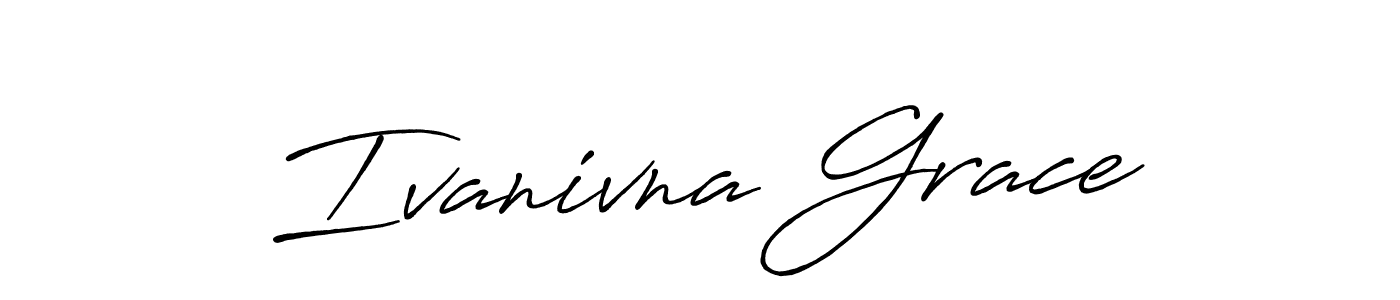 if you are searching for the best signature style for your name Ivanivna Grace. so please give up your signature search. here we have designed multiple signature styles  using Antro_Vectra_Bolder. Ivanivna Grace signature style 7 images and pictures png