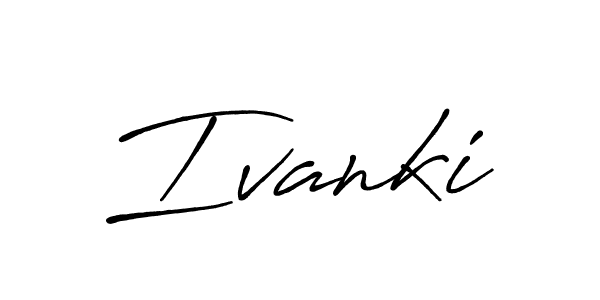 How to make Ivanki signature? Antro_Vectra_Bolder is a professional autograph style. Create handwritten signature for Ivanki name. Ivanki signature style 7 images and pictures png