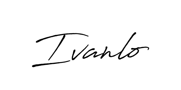 Also we have Ivanlo name is the best signature style. Create professional handwritten signature collection using Antro_Vectra_Bolder autograph style. Ivanlo signature style 7 images and pictures png