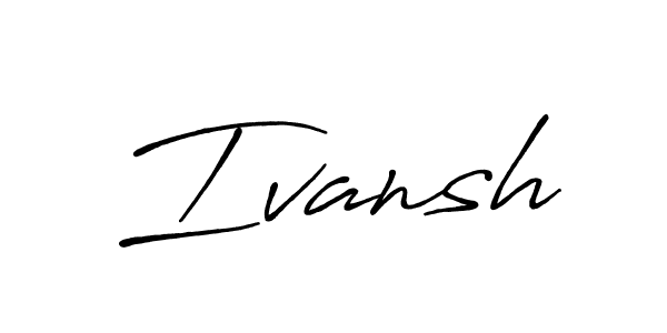 How to make Ivansh signature? Antro_Vectra_Bolder is a professional autograph style. Create handwritten signature for Ivansh name. Ivansh signature style 7 images and pictures png