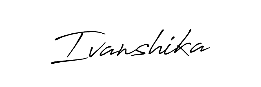 Also we have Ivanshika name is the best signature style. Create professional handwritten signature collection using Antro_Vectra_Bolder autograph style. Ivanshika signature style 7 images and pictures png