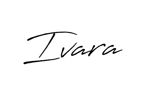 How to make Ivara signature? Antro_Vectra_Bolder is a professional autograph style. Create handwritten signature for Ivara name. Ivara signature style 7 images and pictures png