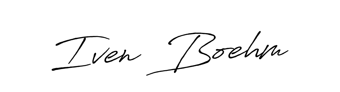 It looks lik you need a new signature style for name Iven  Boehm. Design unique handwritten (Antro_Vectra_Bolder) signature with our free signature maker in just a few clicks. Iven  Boehm signature style 7 images and pictures png