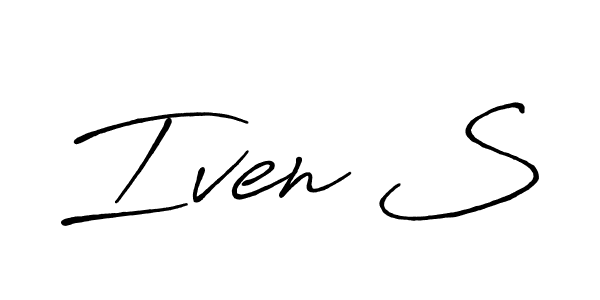 Best and Professional Signature Style for Iven S. Antro_Vectra_Bolder Best Signature Style Collection. Iven S signature style 7 images and pictures png