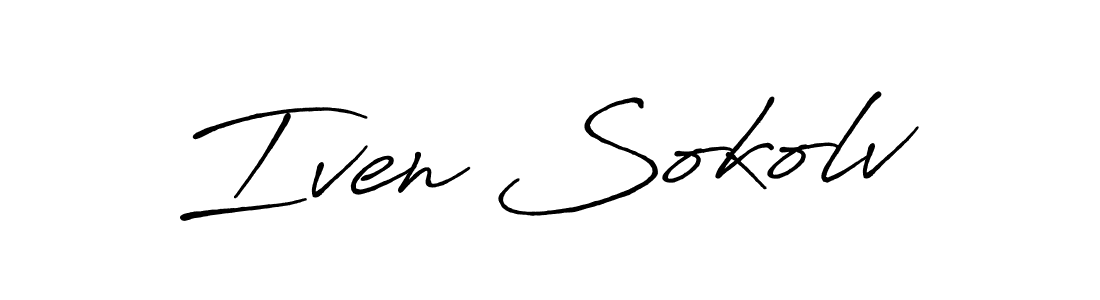 Design your own signature with our free online signature maker. With this signature software, you can create a handwritten (Antro_Vectra_Bolder) signature for name Iven Sokolv. Iven Sokolv signature style 7 images and pictures png