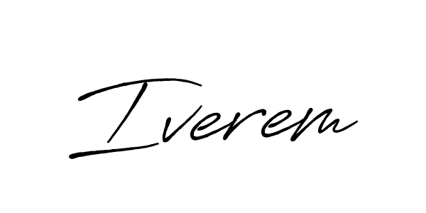 You should practise on your own different ways (Antro_Vectra_Bolder) to write your name (Iverem) in signature. don't let someone else do it for you. Iverem signature style 7 images and pictures png