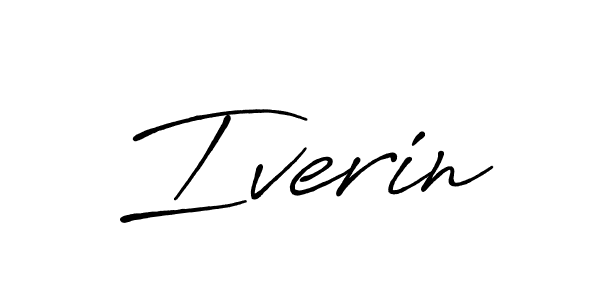 Iverin stylish signature style. Best Handwritten Sign (Antro_Vectra_Bolder) for my name. Handwritten Signature Collection Ideas for my name Iverin. Iverin signature style 7 images and pictures png