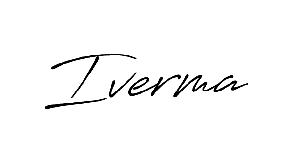 Iverma stylish signature style. Best Handwritten Sign (Antro_Vectra_Bolder) for my name. Handwritten Signature Collection Ideas for my name Iverma. Iverma signature style 7 images and pictures png