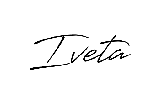 How to make Iveta signature? Antro_Vectra_Bolder is a professional autograph style. Create handwritten signature for Iveta name. Iveta signature style 7 images and pictures png