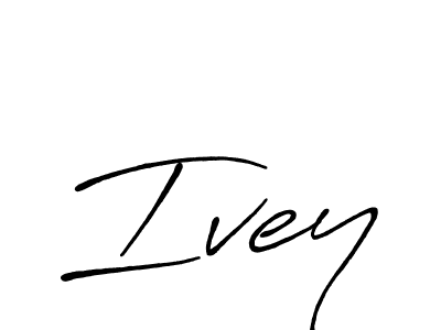 Create a beautiful signature design for name Ivey. With this signature (Antro_Vectra_Bolder) fonts, you can make a handwritten signature for free. Ivey signature style 7 images and pictures png