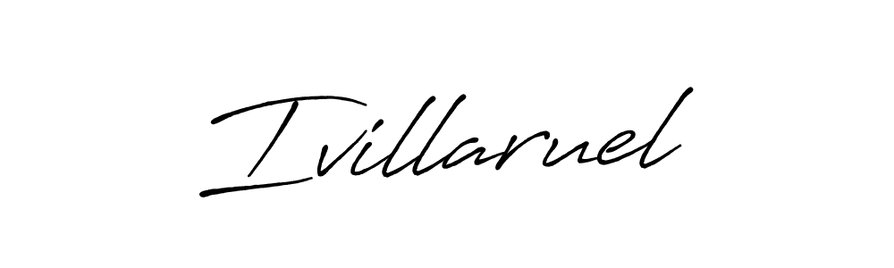 How to make Ivillaruel signature? Antro_Vectra_Bolder is a professional autograph style. Create handwritten signature for Ivillaruel name. Ivillaruel signature style 7 images and pictures png