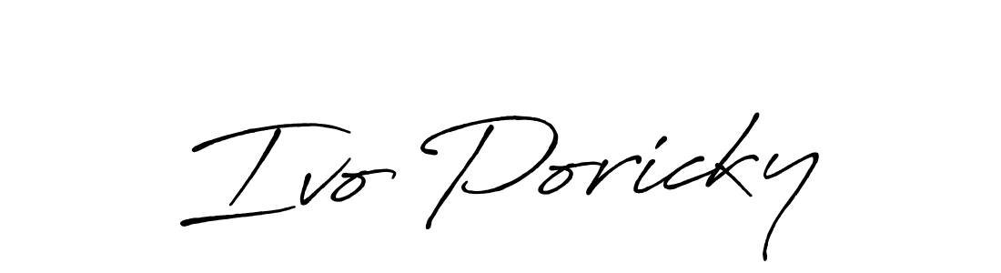 Here are the top 10 professional signature styles for the name Ivo Poricky. These are the best autograph styles you can use for your name. Ivo Poricky signature style 7 images and pictures png