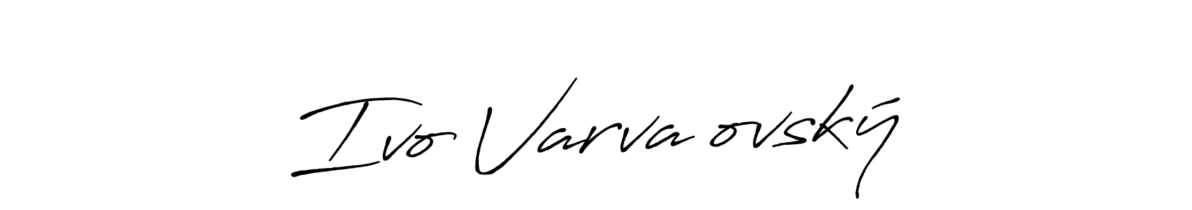 Create a beautiful signature design for name Ivo Varvařovský. With this signature (Antro_Vectra_Bolder) fonts, you can make a handwritten signature for free. Ivo Varvařovský signature style 7 images and pictures png