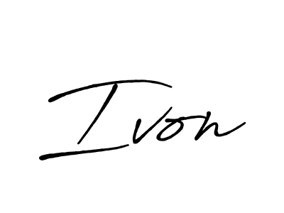 You should practise on your own different ways (Antro_Vectra_Bolder) to write your name (Ivon) in signature. don't let someone else do it for you. Ivon signature style 7 images and pictures png