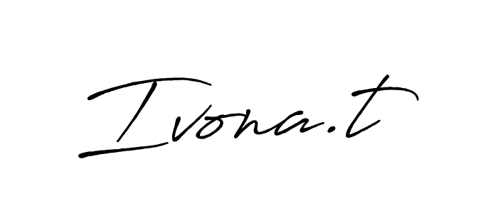 Make a beautiful signature design for name Ivona.t. Use this online signature maker to create a handwritten signature for free. Ivona.t signature style 7 images and pictures png