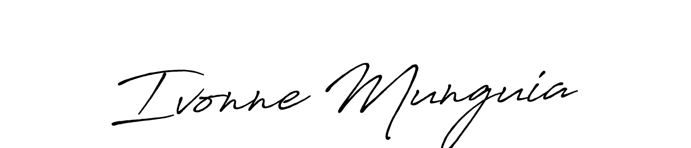 Use a signature maker to create a handwritten signature online. With this signature software, you can design (Antro_Vectra_Bolder) your own signature for name Ivonne Munguia. Ivonne Munguia signature style 7 images and pictures png