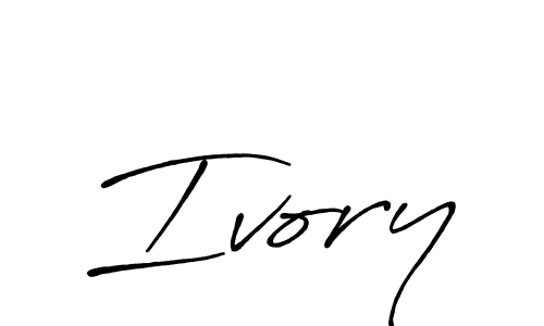 Also we have Ivory name is the best signature style. Create professional handwritten signature collection using Antro_Vectra_Bolder autograph style. Ivory signature style 7 images and pictures png