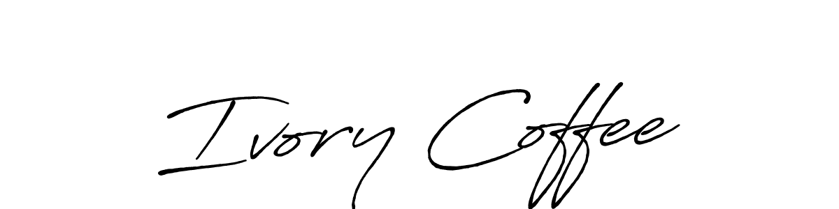 Check out images of Autograph of Ivory Coffee name. Actor Ivory Coffee Signature Style. Antro_Vectra_Bolder is a professional sign style online. Ivory Coffee signature style 7 images and pictures png