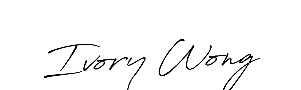 Also we have Ivory Wong name is the best signature style. Create professional handwritten signature collection using Antro_Vectra_Bolder autograph style. Ivory Wong signature style 7 images and pictures png