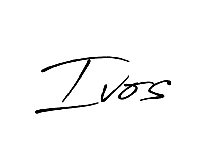 Create a beautiful signature design for name Ivos. With this signature (Antro_Vectra_Bolder) fonts, you can make a handwritten signature for free. Ivos signature style 7 images and pictures png
