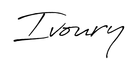 The Antro_Vectra_Bolder handwriting style adds charm and authenticity to name Ivoury. A wonderful choice for personal thank-you notes. Ivoury signature style 7 images and pictures png