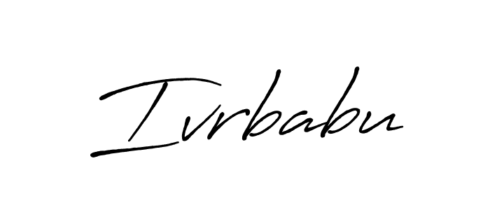 if you are searching for the best signature style for your name Ivrbabu. so please give up your signature search. here we have designed multiple signature styles  using Antro_Vectra_Bolder. Ivrbabu signature style 7 images and pictures png