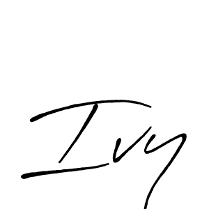 Make a beautiful signature design for name Ivy. With this signature (Antro_Vectra_Bolder) style, you can create a handwritten signature for free. Ivy signature style 7 images and pictures png