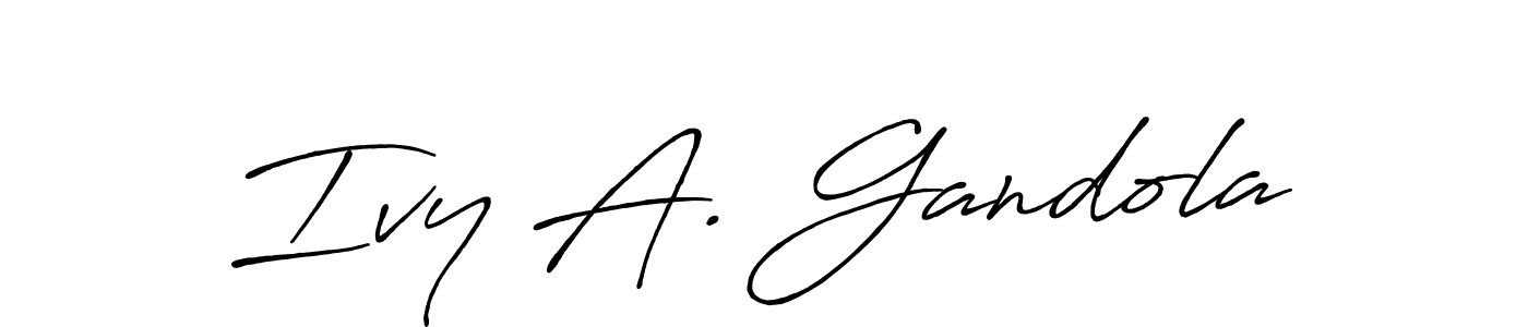 Antro_Vectra_Bolder is a professional signature style that is perfect for those who want to add a touch of class to their signature. It is also a great choice for those who want to make their signature more unique. Get Ivy A. Gandola name to fancy signature for free. Ivy A. Gandola signature style 7 images and pictures png