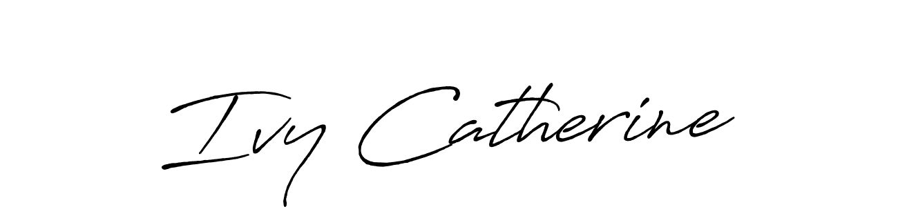 Also we have Ivy Catherine name is the best signature style. Create professional handwritten signature collection using Antro_Vectra_Bolder autograph style. Ivy Catherine signature style 7 images and pictures png