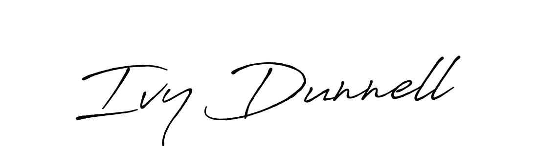 How to make Ivy Dunnell signature? Antro_Vectra_Bolder is a professional autograph style. Create handwritten signature for Ivy Dunnell name. Ivy Dunnell signature style 7 images and pictures png