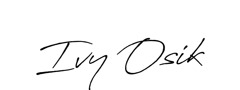 Antro_Vectra_Bolder is a professional signature style that is perfect for those who want to add a touch of class to their signature. It is also a great choice for those who want to make their signature more unique. Get Ivy Osik name to fancy signature for free. Ivy Osik signature style 7 images and pictures png