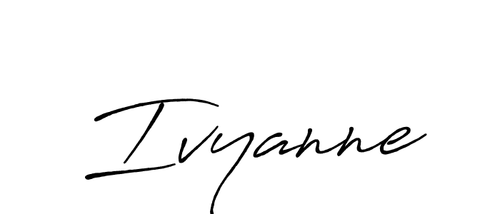 Use a signature maker to create a handwritten signature online. With this signature software, you can design (Antro_Vectra_Bolder) your own signature for name Ivyanne. Ivyanne signature style 7 images and pictures png